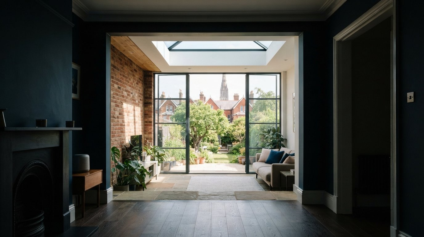 Adding Natural Light to a Dark Terrace Extension in Salisbury: A Builder’s Guide
