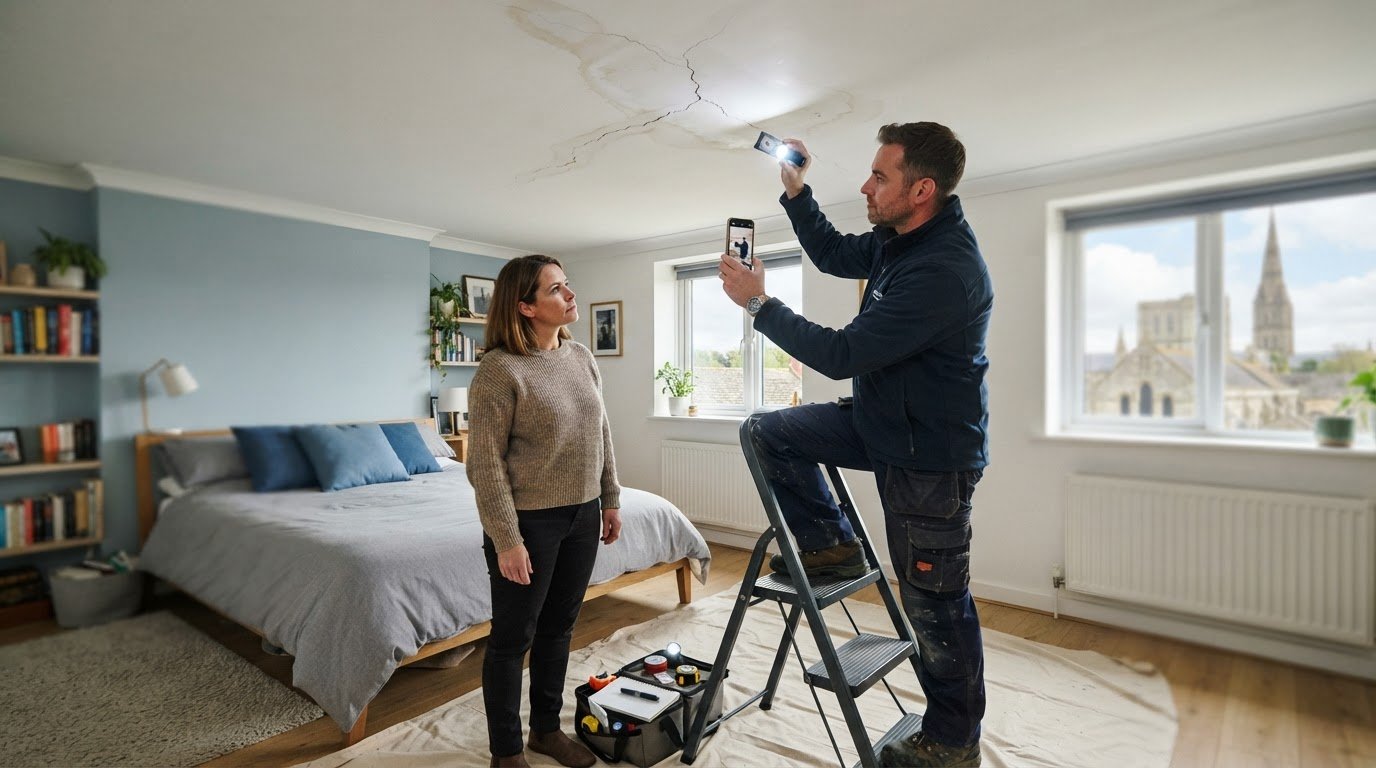 Bedroom Ceiling Crack Repair in Salisbury: What to Check Before You Arrange Work