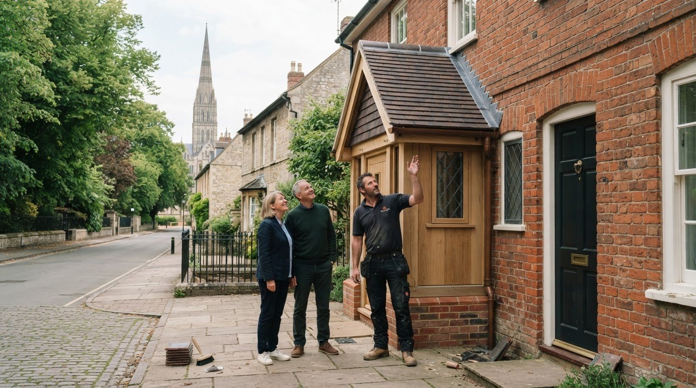 Building a Porch with a Pitched Tiled Roof in Salisbury: A Homeowner’s Guide