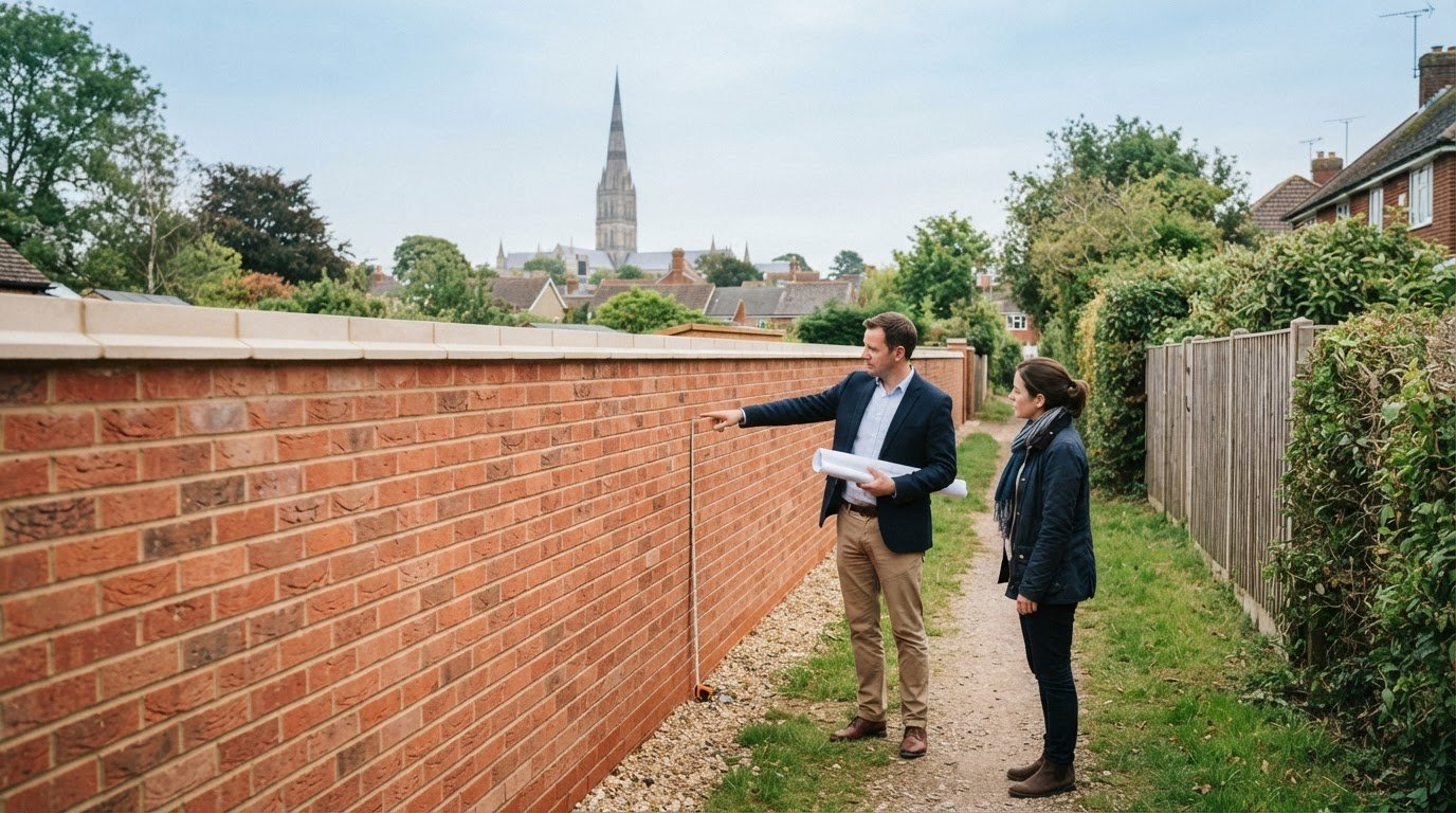 Building Boundary Wall Rules Next to a Public Footpath in Wiltshire